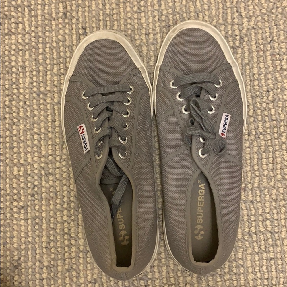 Superga lace up sneakers only worn a few times